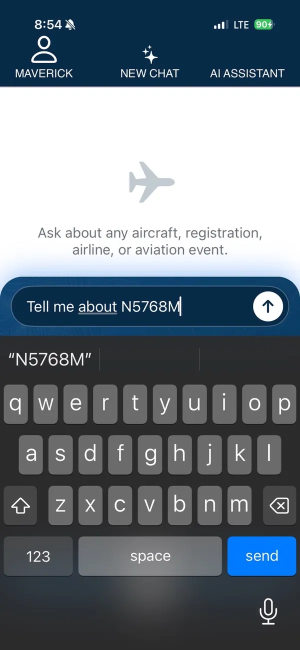 SpotterLog Aviation AI pre-purchase aircraft history on iPhone